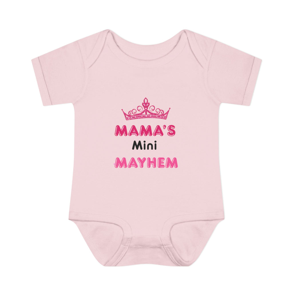 Infant Bodysuit — “Mama’s Mini Mayhem” Cute Princess Baby Onesie