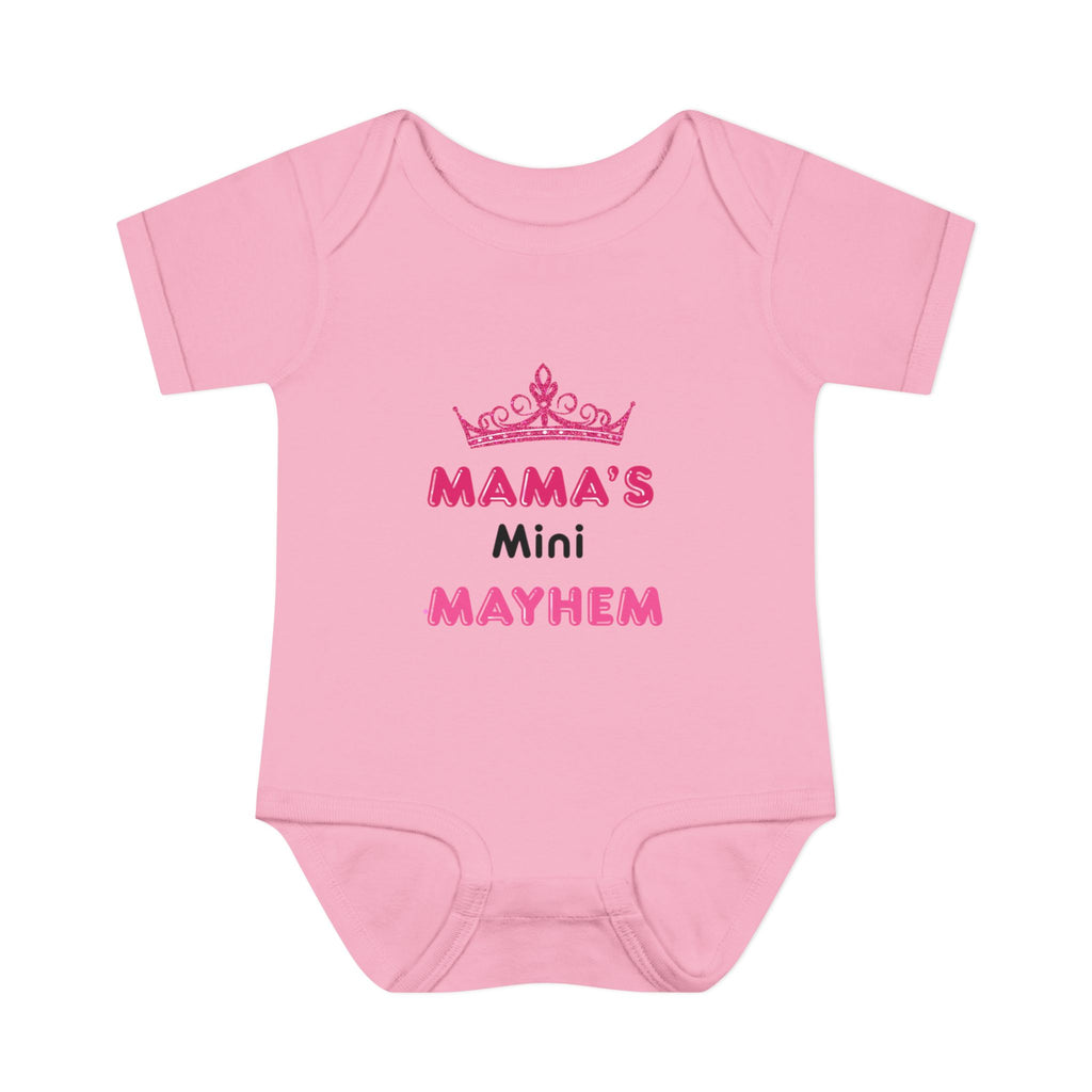 Infant Bodysuit — “Mama’s Mini Mayhem” Cute Princess Baby Onesie