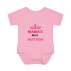 Infant Bodysuit — “Mama’s Mini Mayhem” Cute Princess Baby Onesie