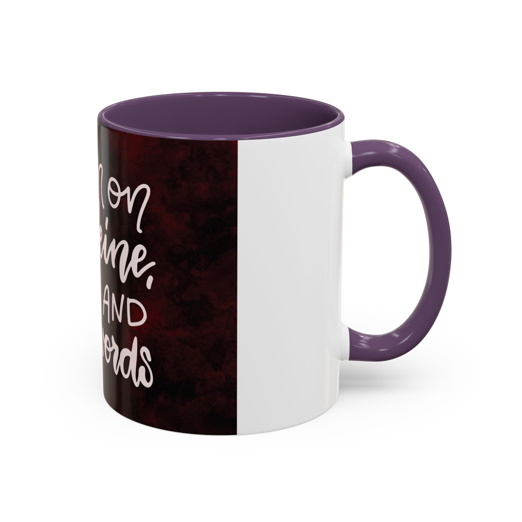 Coffee Mug – “I Run on Caffeine, Chaos and Cuss Words” Funny Accent Mug