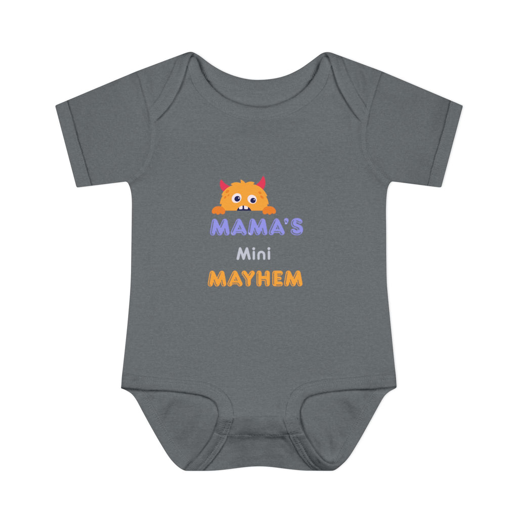 Baby Bodysuit - "Mama’s Mini Mayhem" Cute Monster Infant Onesie