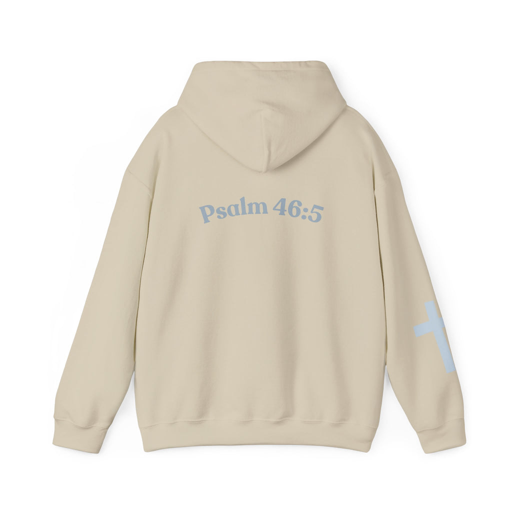 Jesus Loving Baddie Hoodie — Psalm 46:5 Christian Heart Cross Pullover
