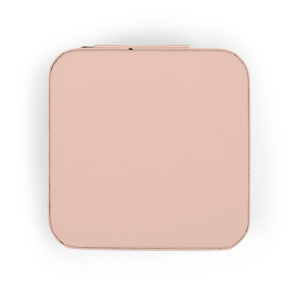 Compact Jewelry Travel Case — Personalized PSALM Design, Portable Organizer for Rings, Earrings & Necklaces