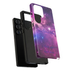Galaxy "You Are Worthy" Phone Case — Motivational Nebula Design, Customizable Text