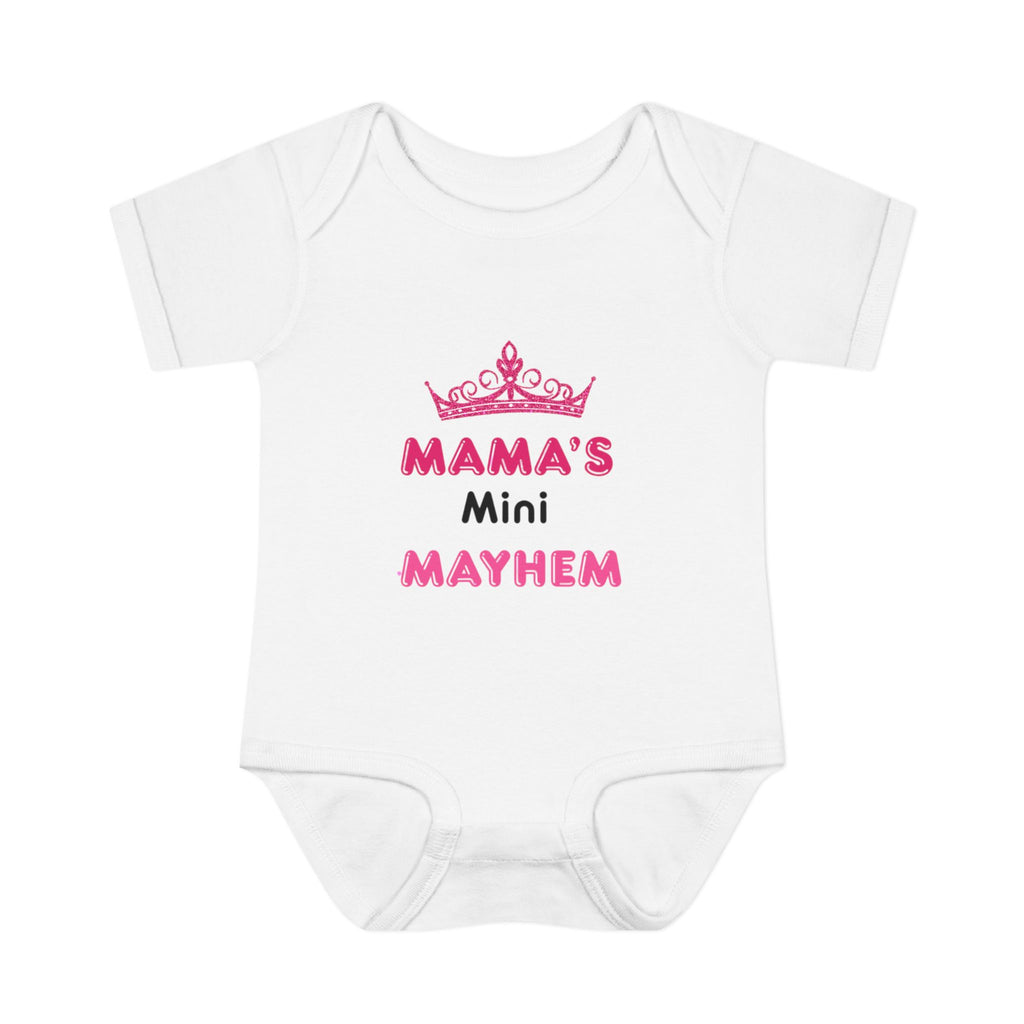 Infant Bodysuit — “Mama’s Mini Mayhem” Cute Princess Baby Onesie