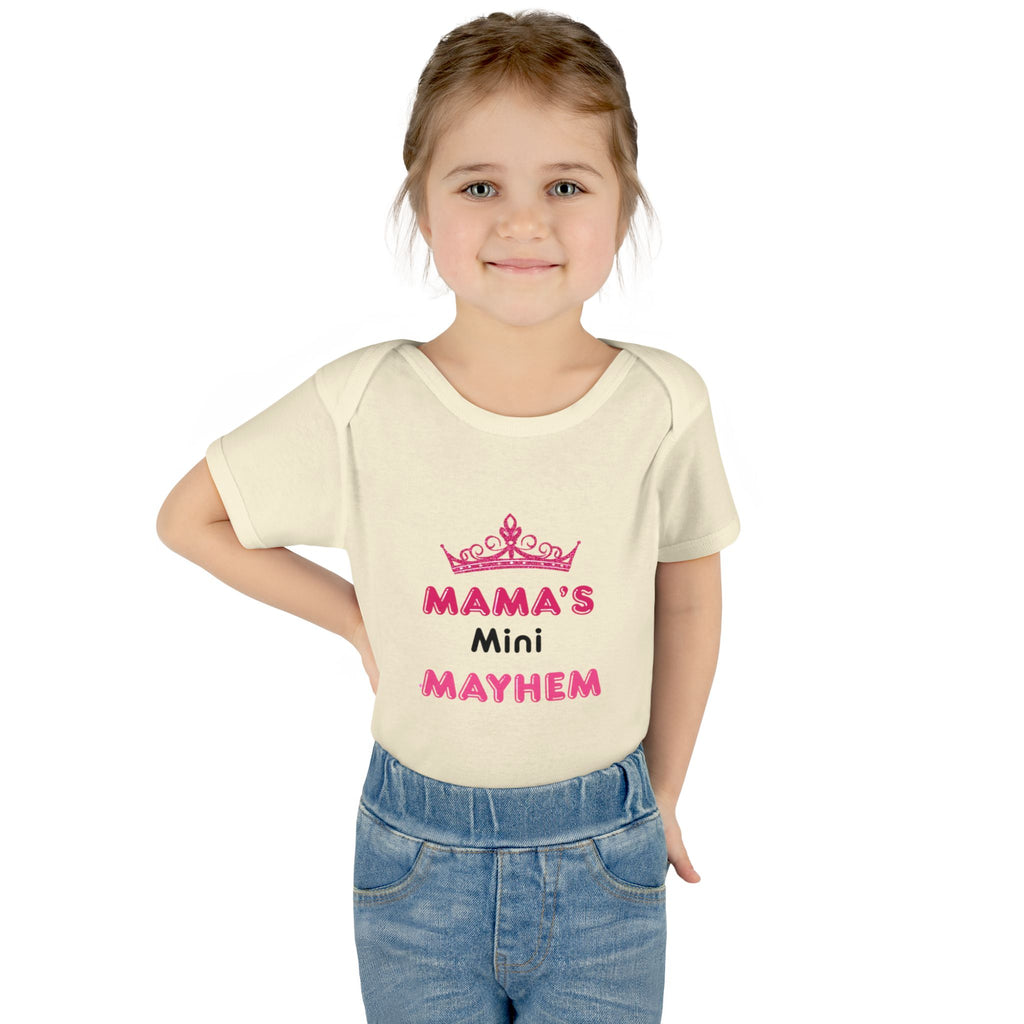 Infant Bodysuit — “Mama’s Mini Mayhem” Cute Princess Baby Onesie