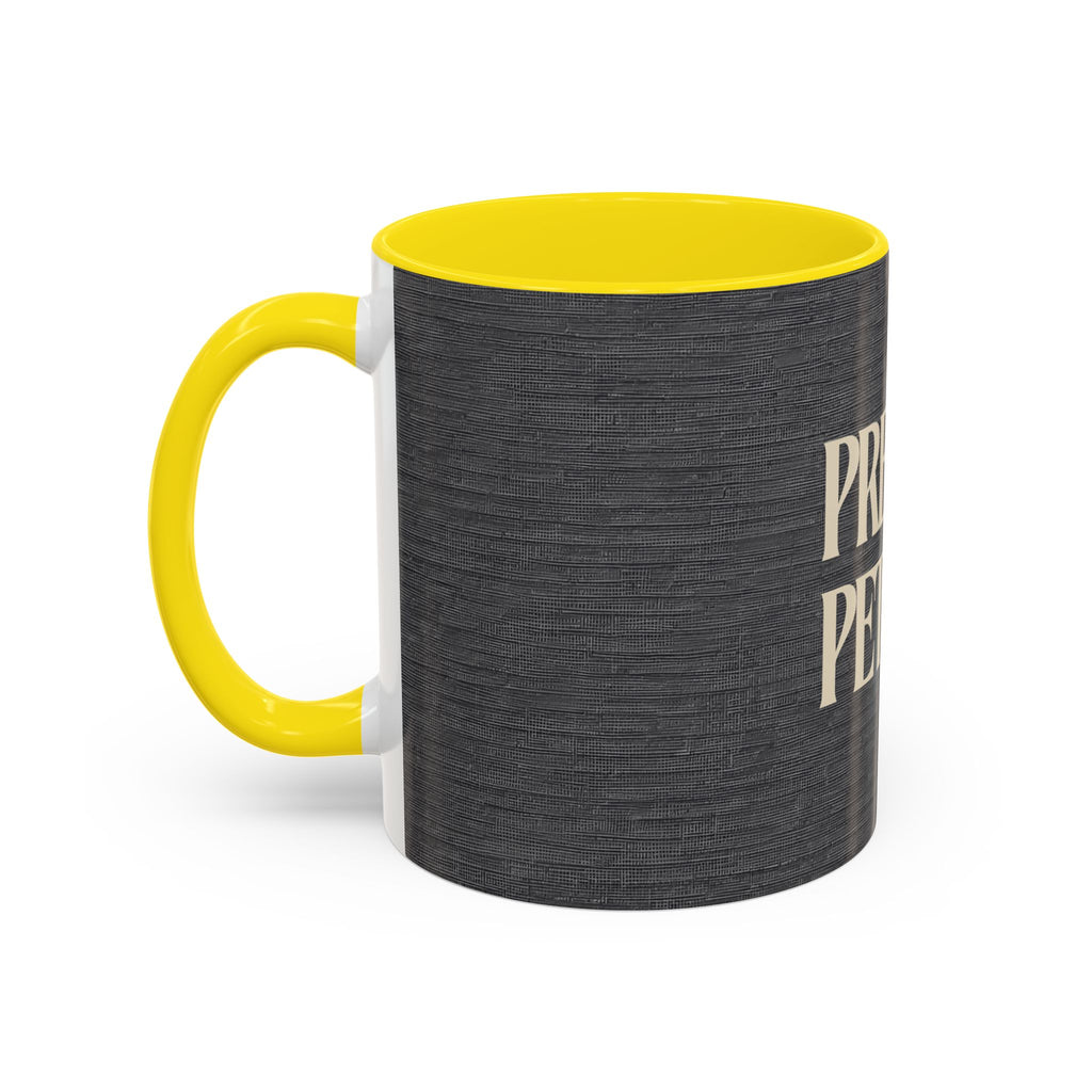 Pretty & Petty Accent Coffee Mug – Funny Sassy Black 11/15oz