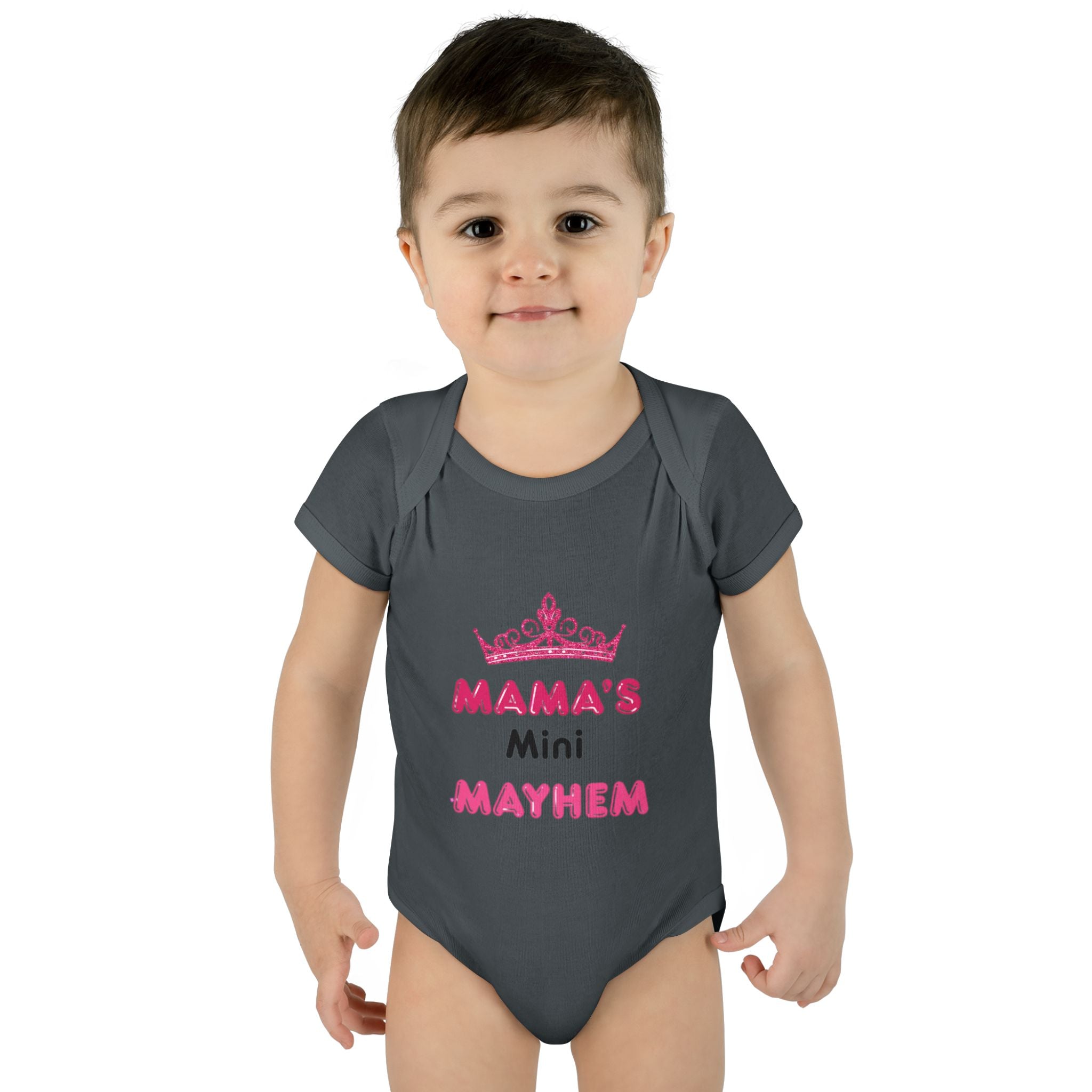 Infant Bodysuit — “Mama’s Mini Mayhem” Cute Princess Baby Onesie