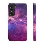 Galaxy "You Are Worthy" Phone Case — Motivational Nebula Design, Customizable Text