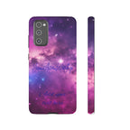 Galaxy "You Are Worthy" Phone Case — Motivational Nebula Design, Customizable Text