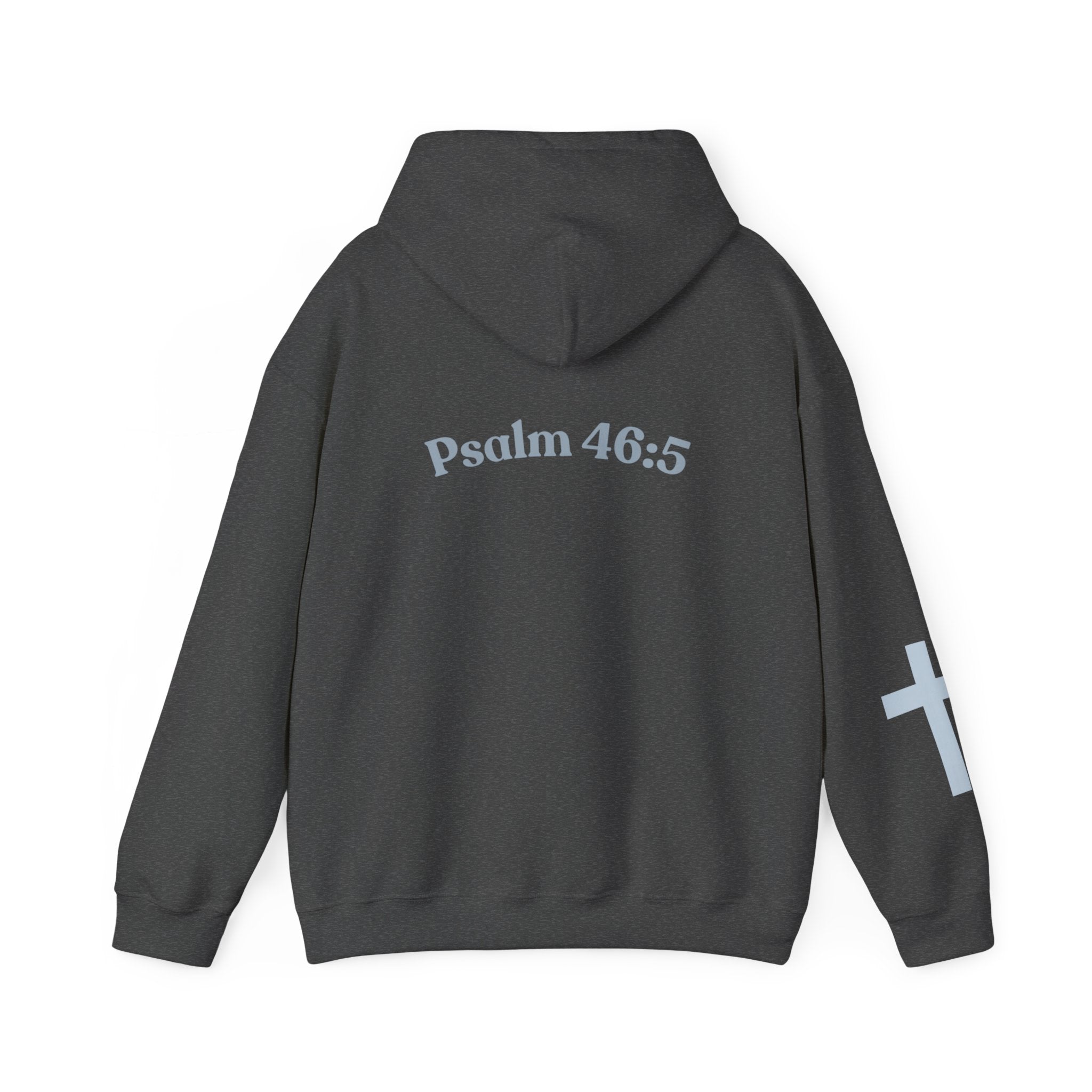 Jesus Loving Baddie Hoodie — Psalm 46:5 Christian Heart Cross Pullover