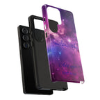 Galaxy "You Are Worthy" Phone Case — Motivational Nebula Design, Customizable Text