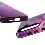 Galaxy "You Are Worthy" Phone Case — Motivational Nebula Design, Customizable Text