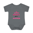 Infant Bodysuit — “Mama’s Mini Mayhem” Cute Princess Baby Onesie