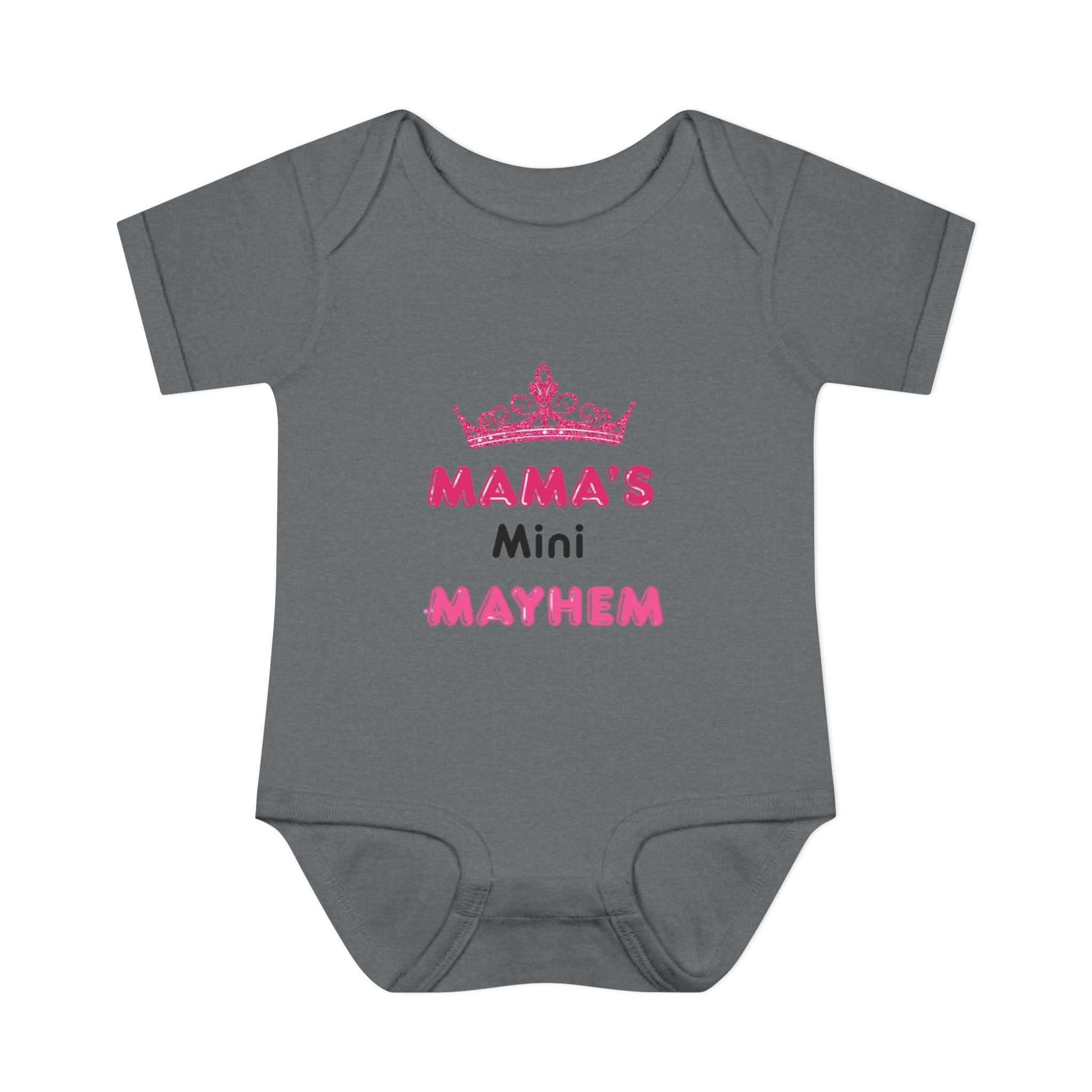 Infant Bodysuit — “Mama’s Mini Mayhem” Cute Princess Baby Onesie
