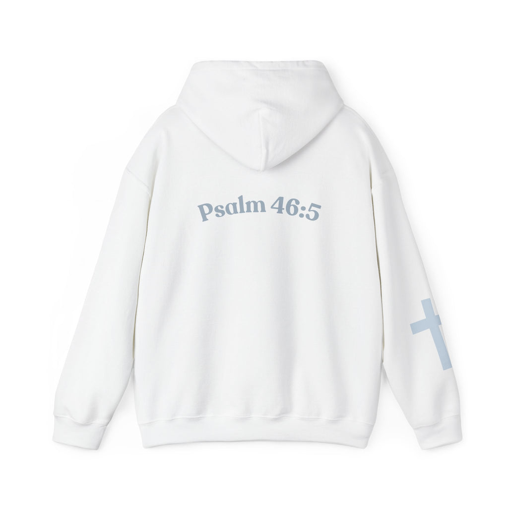 Jesus Loving Baddie Hoodie — Psalm 46:5 Christian Heart Cross Pullover