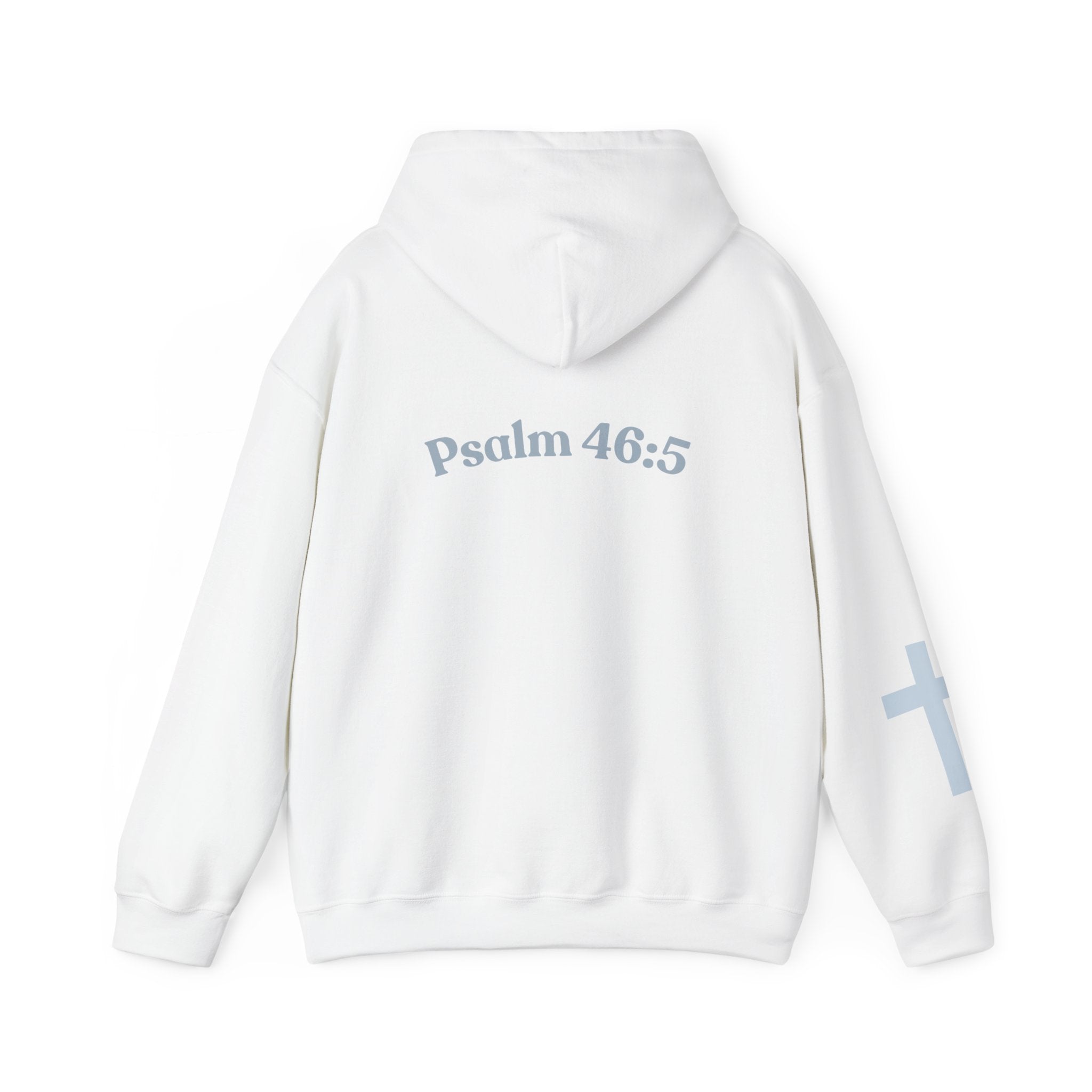 Jesus Loving Baddie Hoodie — Psalm 46:5 Christian Heart Cross Pullover