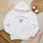 Jesus Loving Baddie Hoodie — Psalm 46:5 Christian Heart Cross Pullover