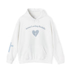 Jesus Loving Baddie Hoodie — Psalm 46:5 Christian Heart Cross Pullover