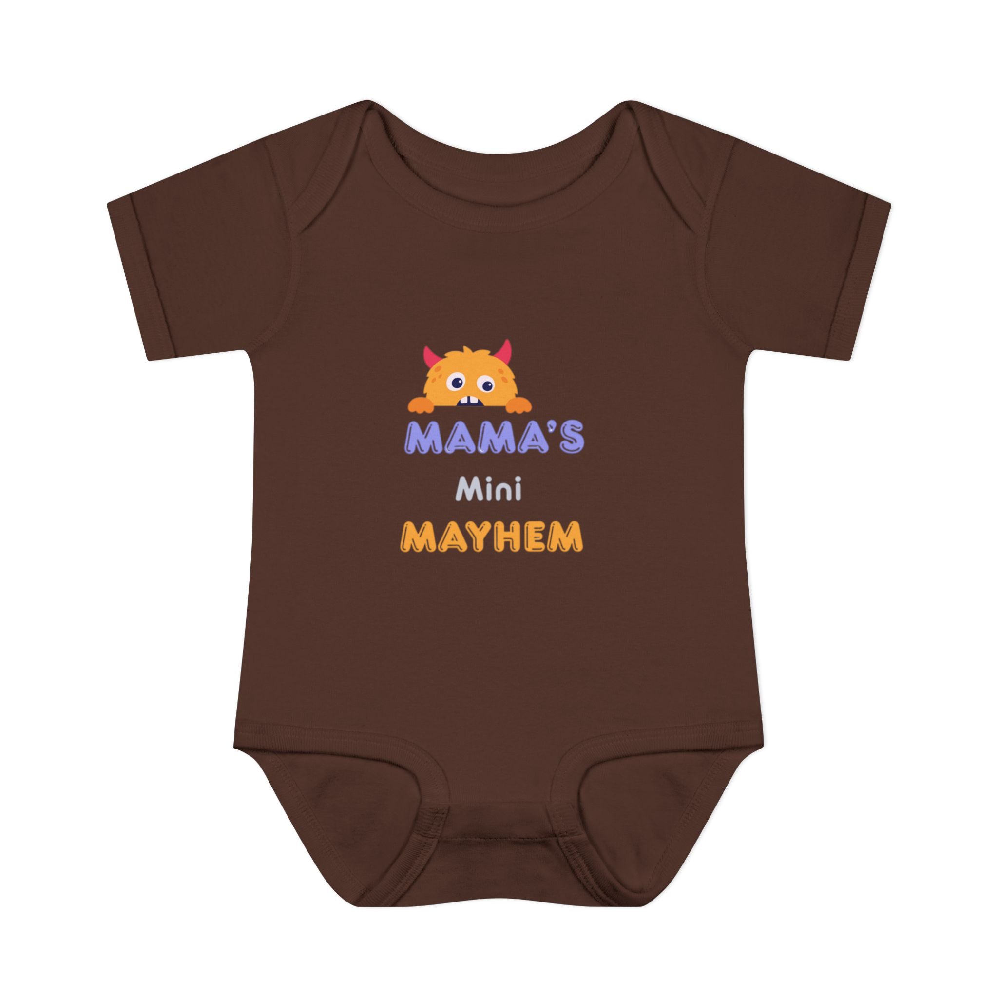 Baby Bodysuit - "Mama’s Mini Mayhem" Cute Monster Infant Onesie