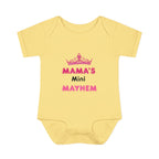 Infant Bodysuit — “Mama’s Mini Mayhem” Cute Princess Baby Onesie