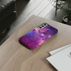 Galaxy "You Are Worthy" Phone Case — Motivational Nebula Design, Customizable Text