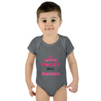 Infant Bodysuit — “Mama’s Mini Mayhem” Cute Princess Baby Onesie