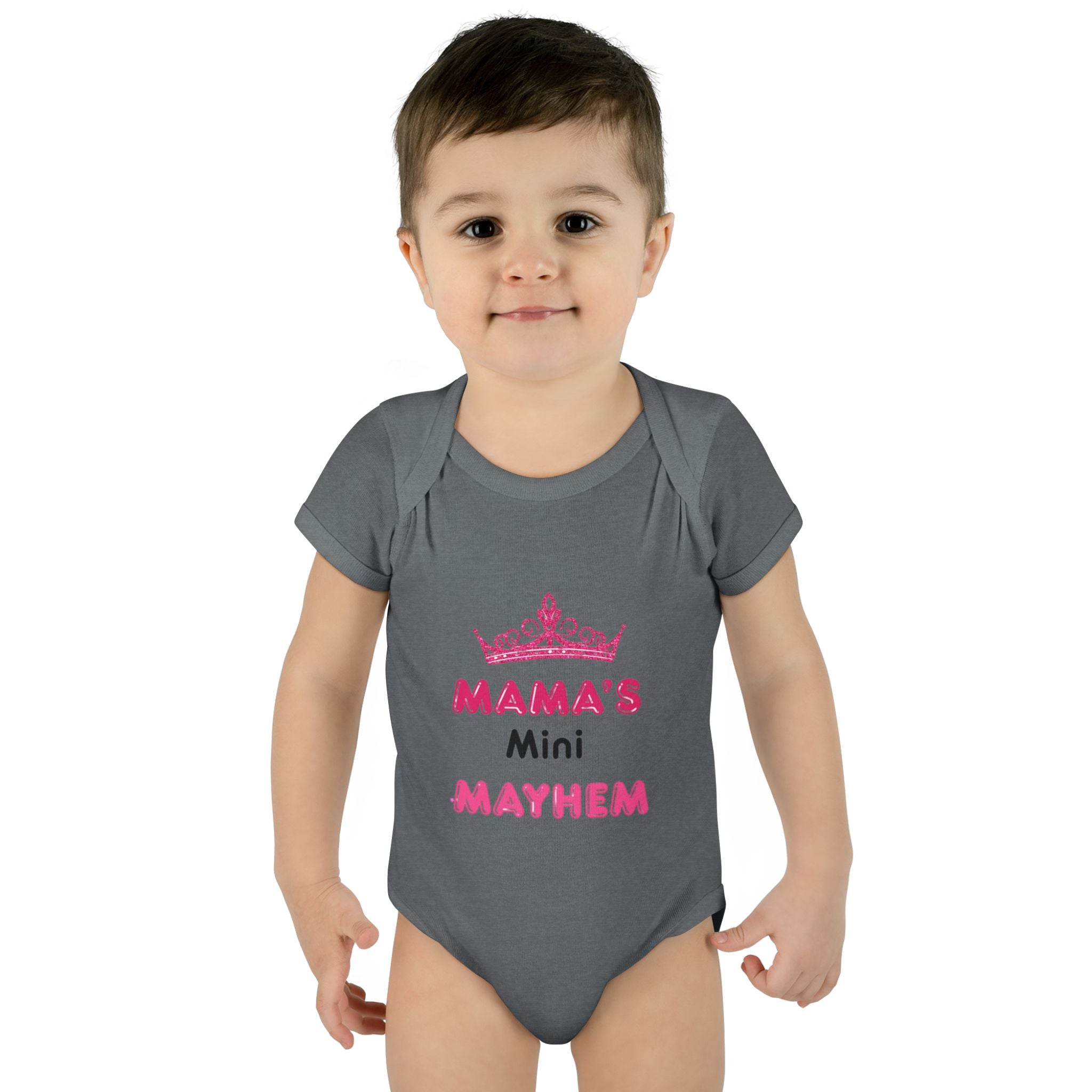 Infant Bodysuit — “Mama’s Mini Mayhem” Cute Princess Baby Onesie
