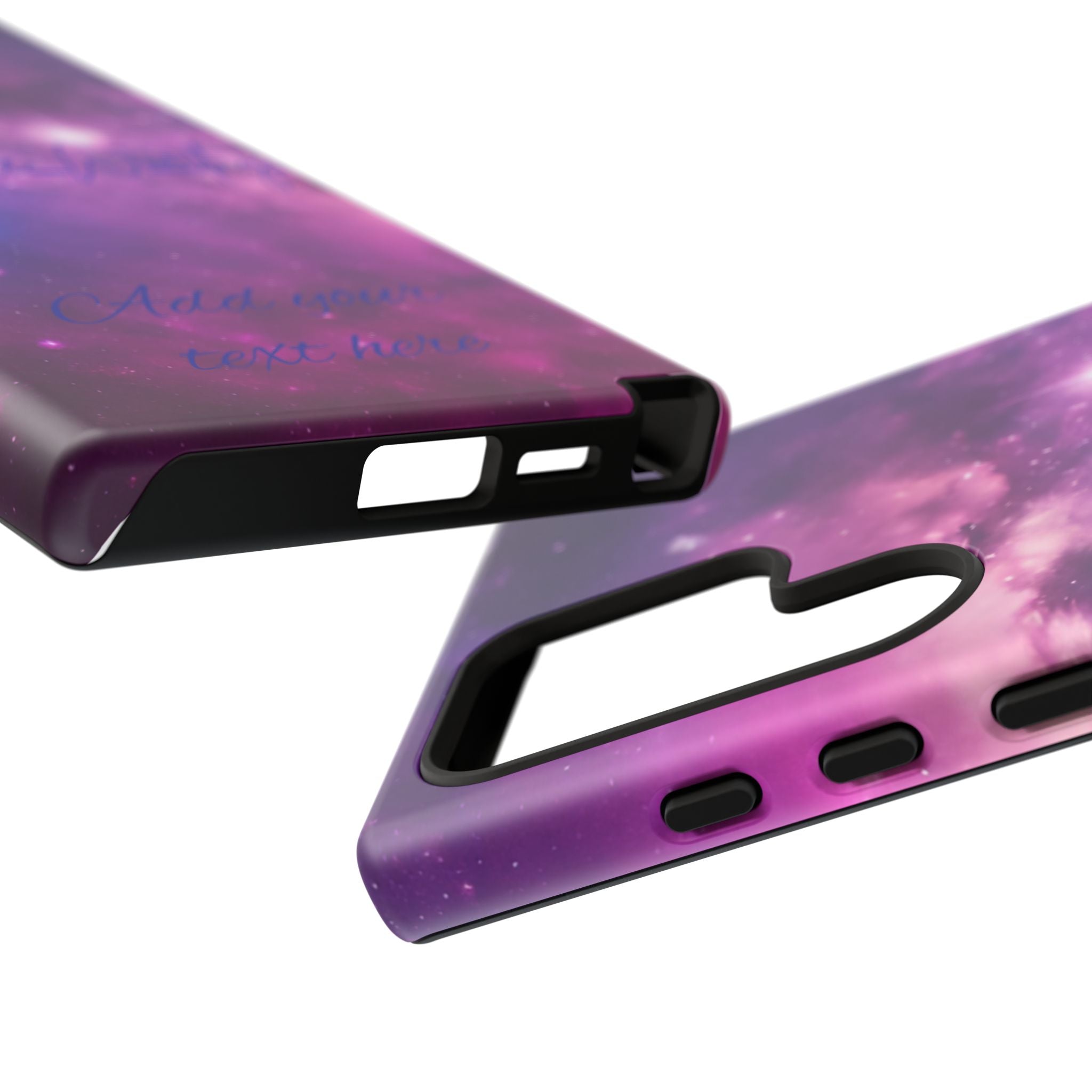 Galaxy "You Are Worthy" Phone Case — Motivational Nebula Design, Customizable Text