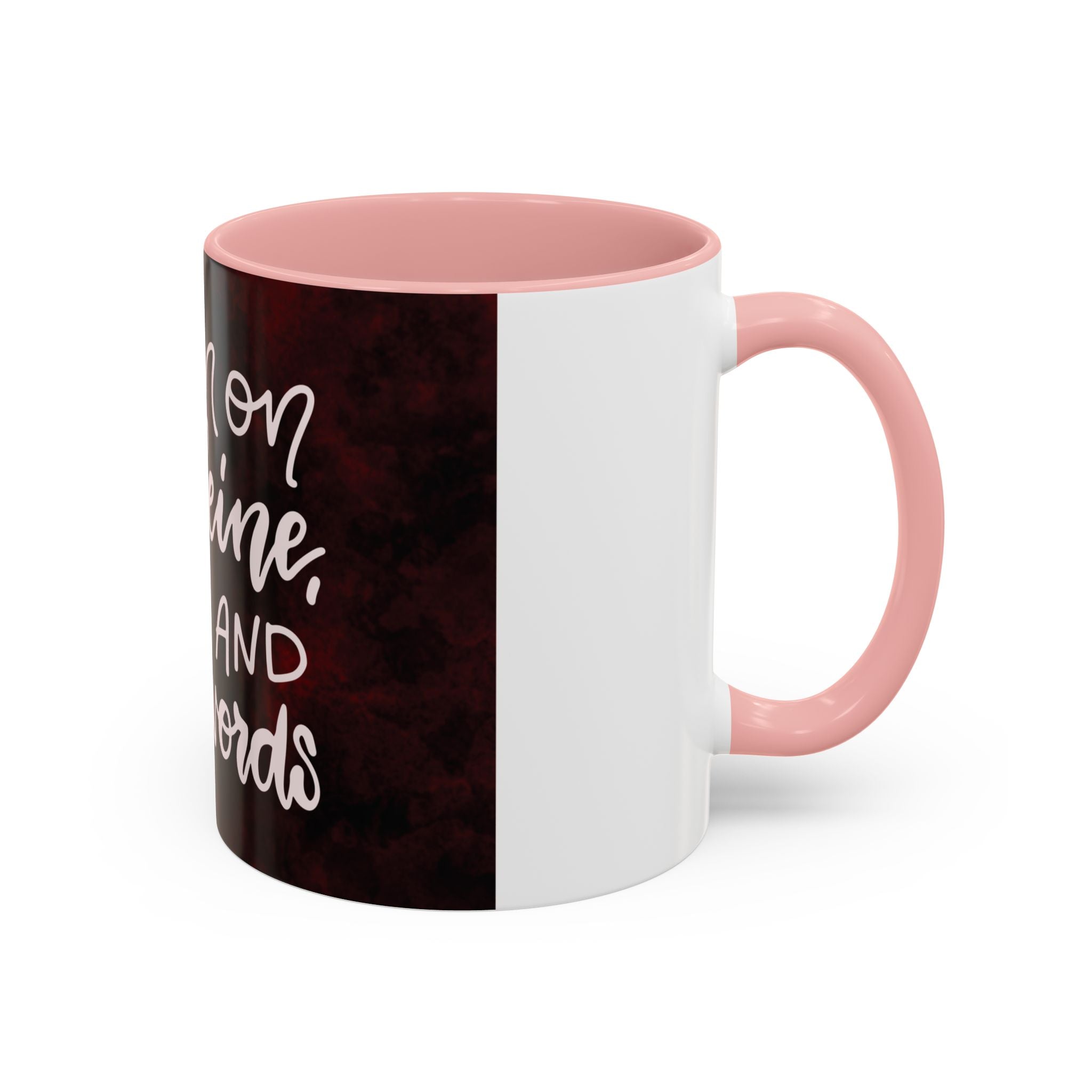 Coffee Mug – “I Run on Caffeine, Chaos and Cuss Words” Funny Accent Mug