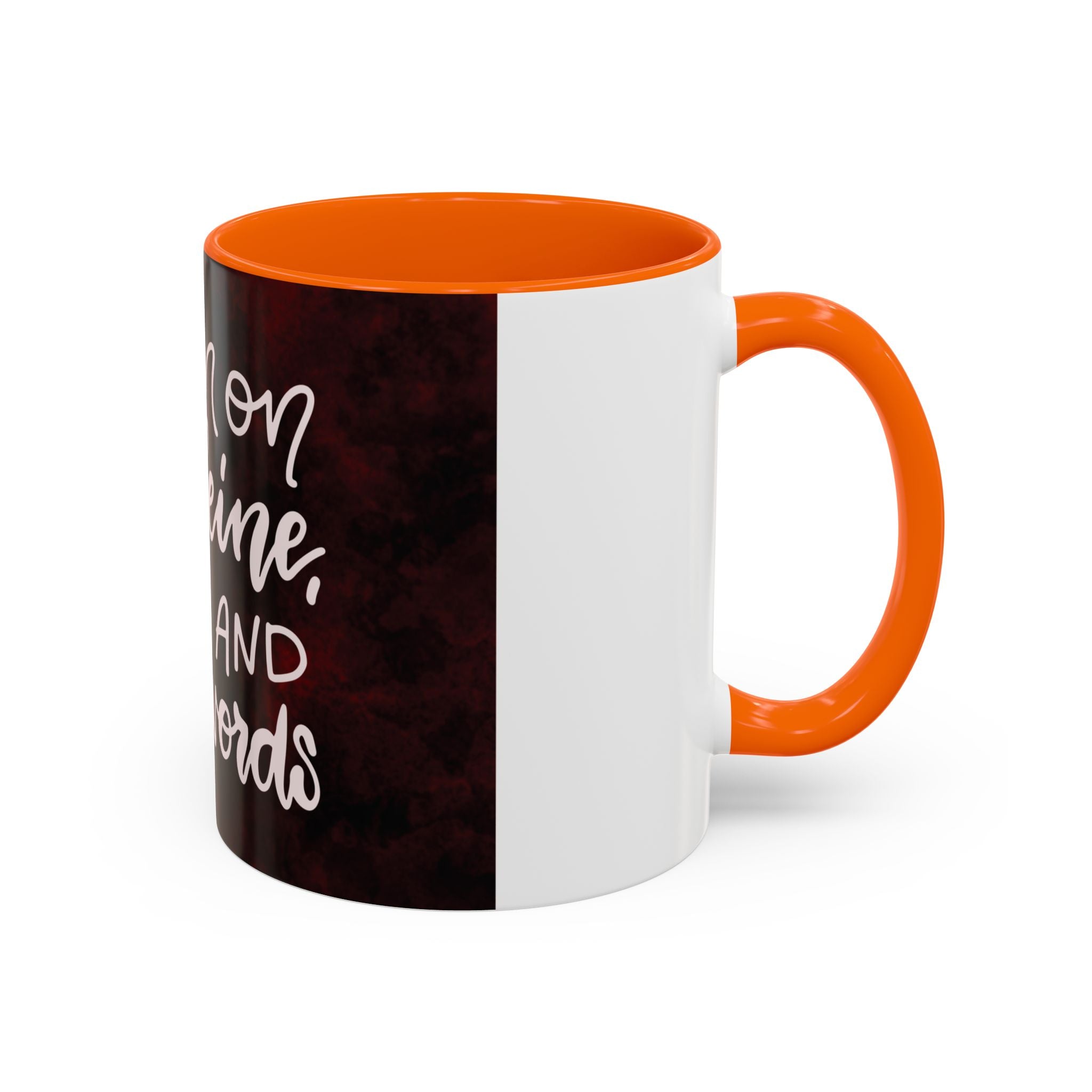 Coffee Mug – “I Run on Caffeine, Chaos and Cuss Words” Funny Accent Mug
