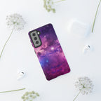 Galaxy "You Are Worthy" Phone Case — Motivational Nebula Design, Customizable Text