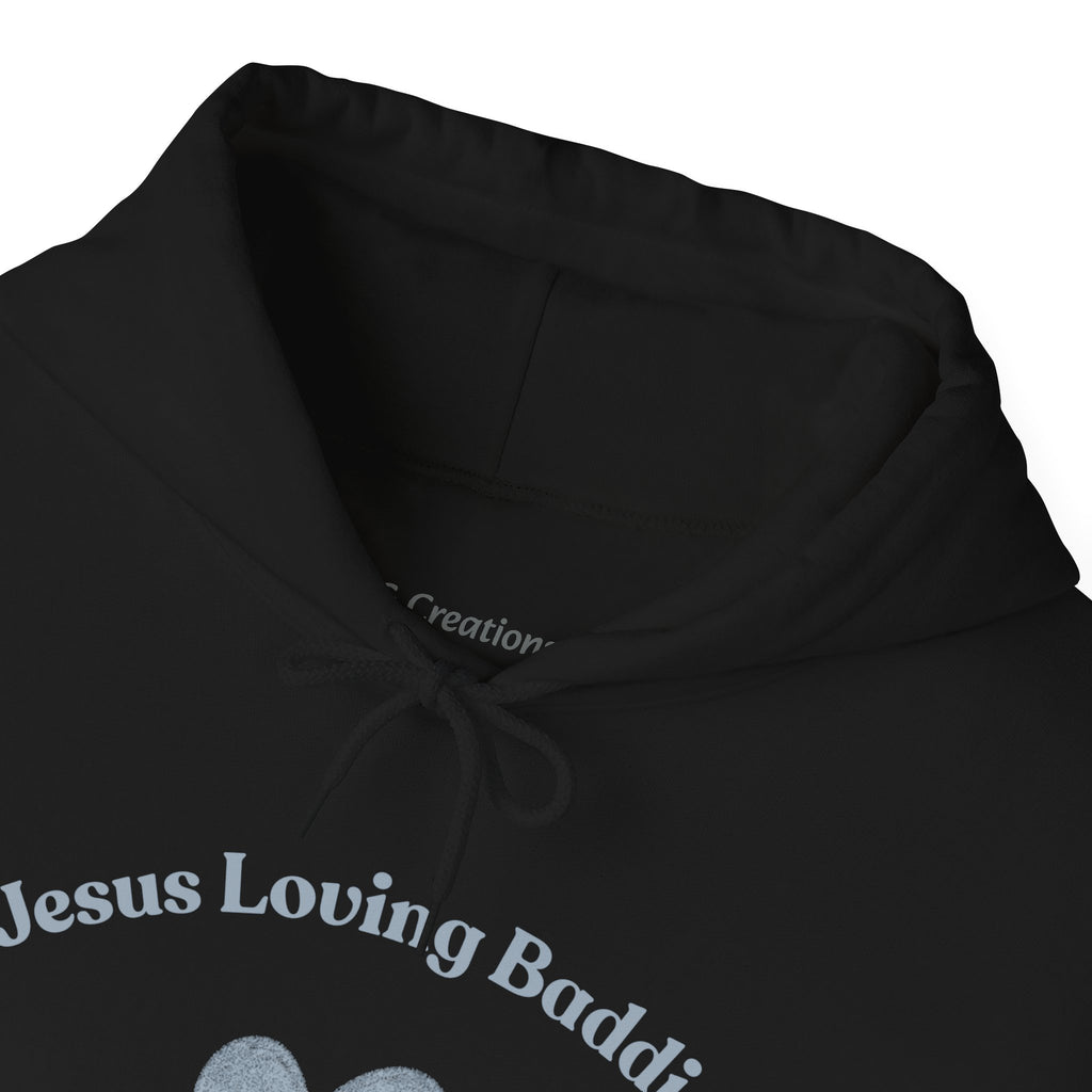 Jesus Loving Baddie Hoodie — Psalm 46:5 Christian Heart Cross Pullover