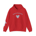 Jesus Loving Baddie Hoodie — Psalm 46:5 Christian Heart Cross Pullover