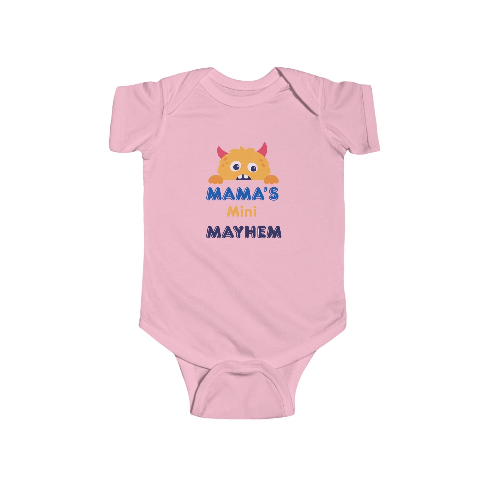 Mama’s Mini Mayhem Infant Bodysuit — Cute Cat Graphic Baby Onesie