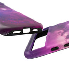 Galaxy "You Are Worthy" Phone Case — Motivational Nebula Design, Customizable Text