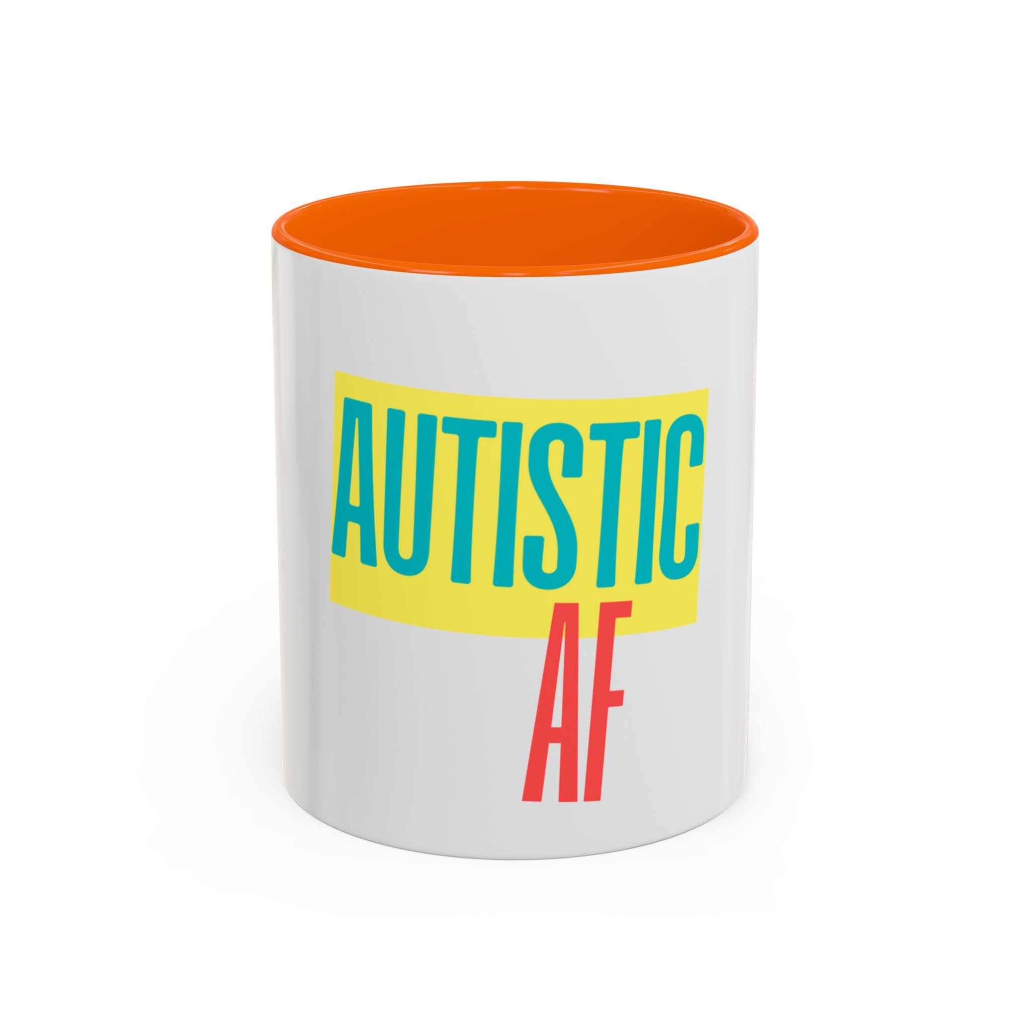 Autistic AF Accent Coffee Mug – Bold Pride Statement Mug (11/15oz)