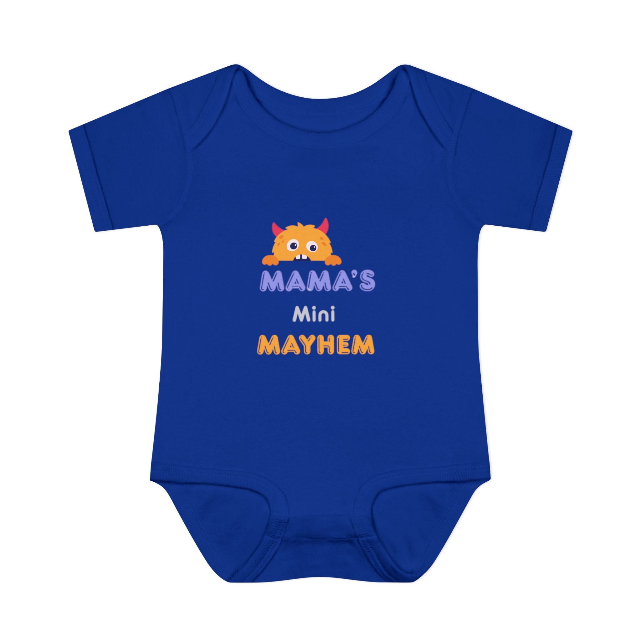 Baby Bodysuit - "Mama’s Mini Mayhem" Cute Monster Infant Onesie